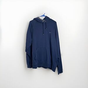 Vintage Y2K Men’s Nike Mini Swoosh Hoodie Sweatshirt Size Adult XLarge Navy